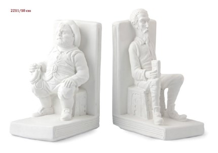 Sujeta libros Sancho y Quijote 1 de escayola 18 cm